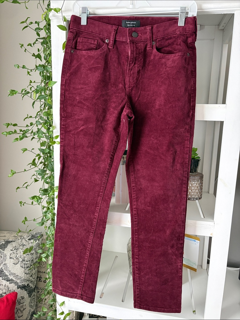 Banana Republic Women's Burgundy Skinny Jeans
